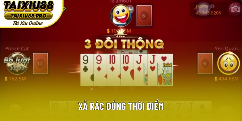 Xả rác đúng thời điểm Xả rác đúng thời điểm