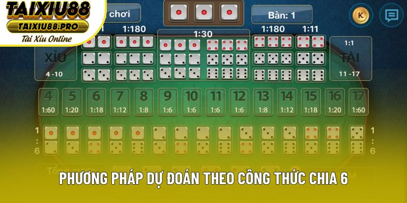 Phương pháp dự đoán theo công thức chia 6 Phương pháp dự đoán theo công thức chia 6